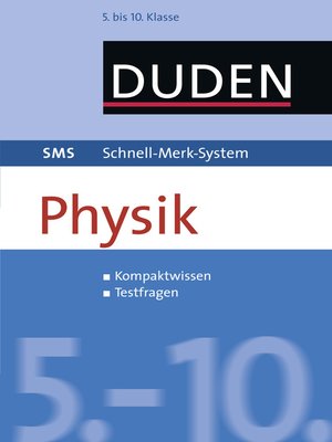 cover image of SMS Physik 5.-10. Klasse